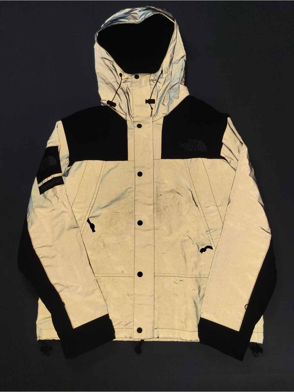 Supreme x The North Face 3M Reflective Mountain Jacket Mens Size Large 2013 - Picture 2 of 16